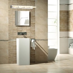 Éclairage de salle de bain moderne contemporain en métal