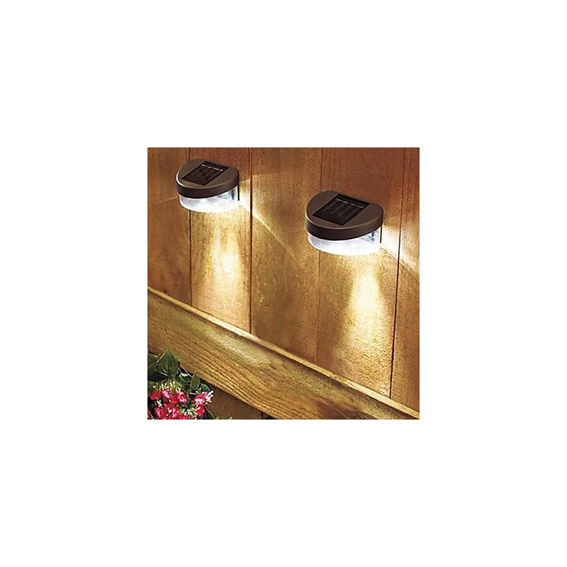 Lampe solaire blanche pour chemin, mur, paysage, clôture de jardin