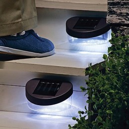 Lampe solaire blanche pour chemin, mur, paysage, clôture de jardin