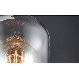 Applique murale en verre et fer de style rustique, lampe murale rétro des États-Unis