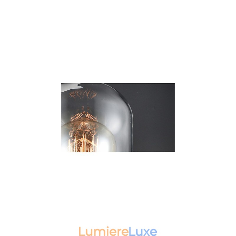 Applique murale en verre et fer de style rustique, lampe murale rétro des États-Unis