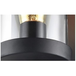 Applique murale en verre et fer de style rustique, lampe murale rétro des États-Unis