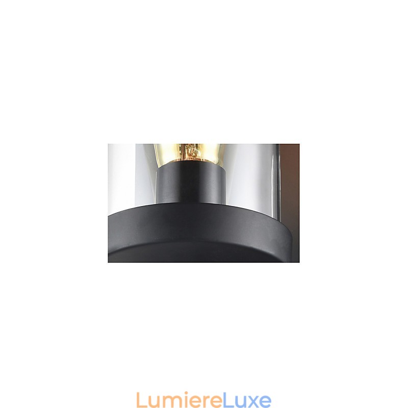 Applique murale en verre et fer de style rustique, lampe murale rétro des États-Unis