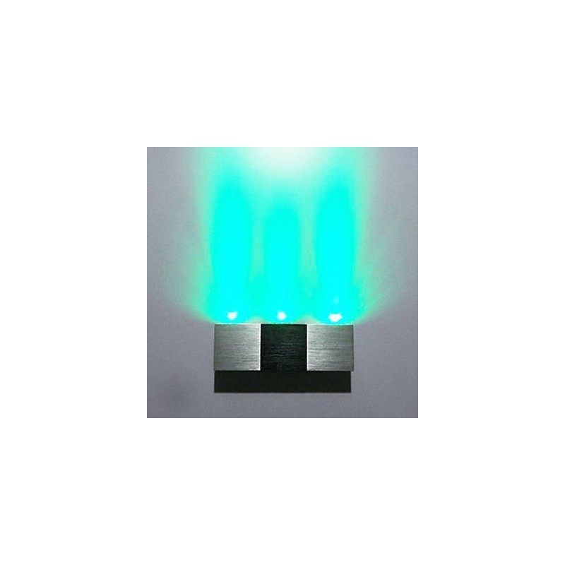 Applique murale moderne à diffusion de lumière, corps rectangulaire en aluminium