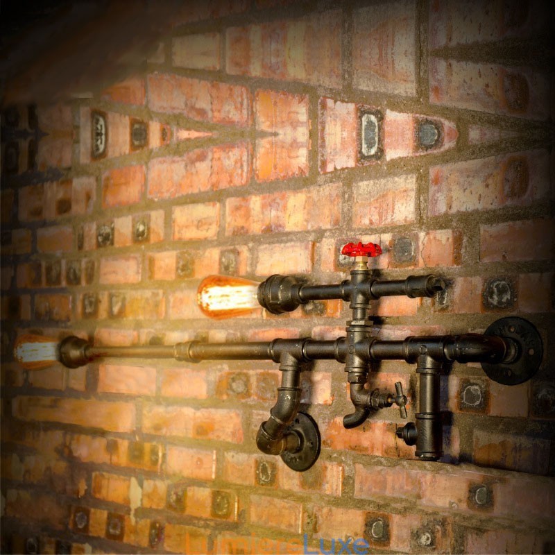 Applique murale industrielle vintage pour salle de bain, cuisine, salle à manger, style Edison, luminaire de luxe pour salle à manger, bar, Lamparas FJ DB2 014A0
