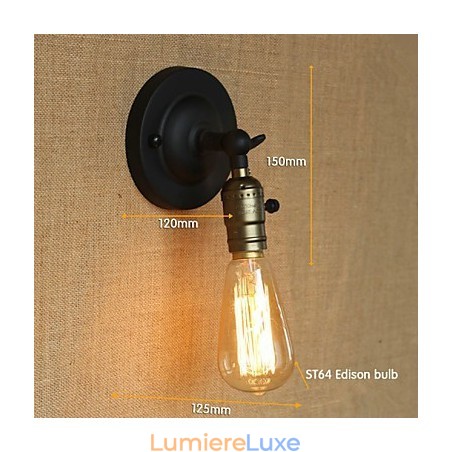 Ampoule Edison Allée Rétro Minimaliste Chevet Allée Café Terrasse Canal Mini Applique Murale Ampoule Edison Allée Rétro Minimaliste Chevet Allée Café Terrasse Canal Mini Applique Murale