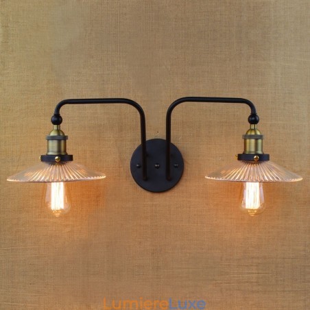 Style nordique industriel personnalité créative chambre intérieur café méditerranéen mur verre double fer Style nordique industriel personnalité créative chambre intérieur café méditerranéen mur verre double fer