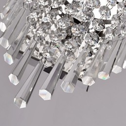 Applique murale semi-circulaire en cristal