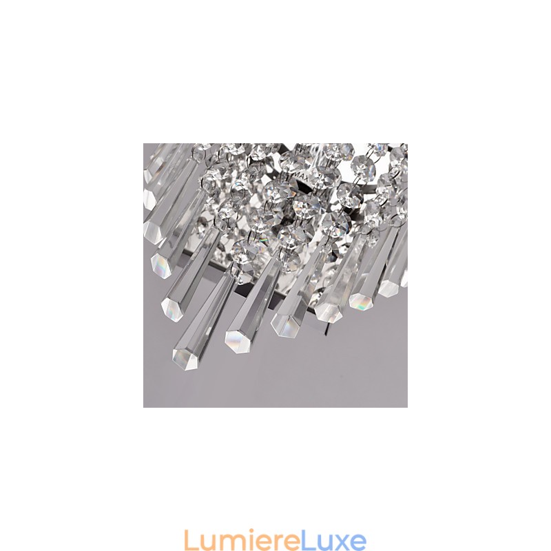 Applique murale semi-circulaire en cristal