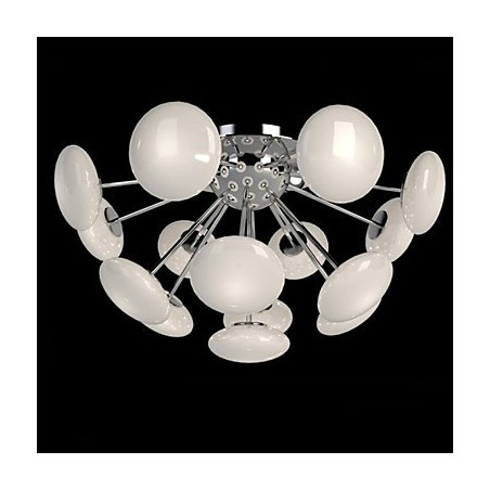 Lampe suspendue circulaire en verre de style européen, style restaurant moderne Lampe suspendue circulaire en verre de style européen, style restaurant moderne