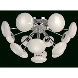 Lampe suspendue circulaire en verre de style européen, style restaurant moderne