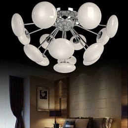 Lampe suspendue circulaire en verre de style européen, style restaurant moderne