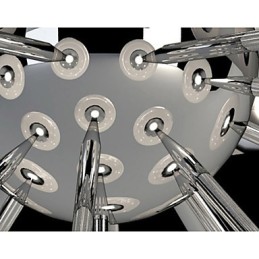 Lampe suspendue circulaire en verre de style européen, style restaurant moderne