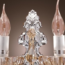 Applique murale élégante en cristal à 2 lumières