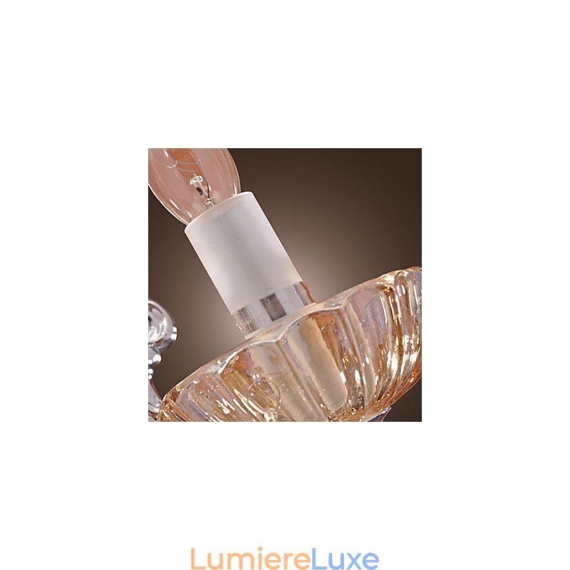 Applique murale élégante en cristal à 2 lumières