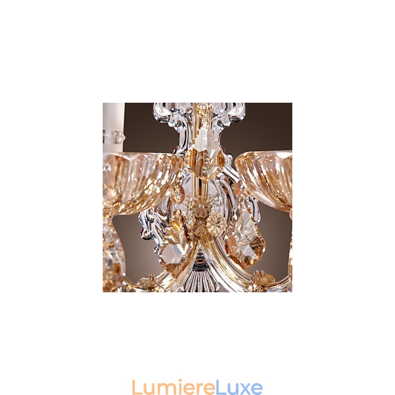 Applique murale élégante en cristal à 2 lumières