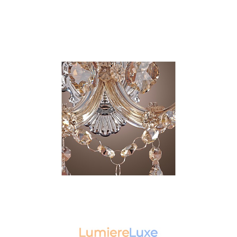 Applique murale élégante en cristal à 2 lumières