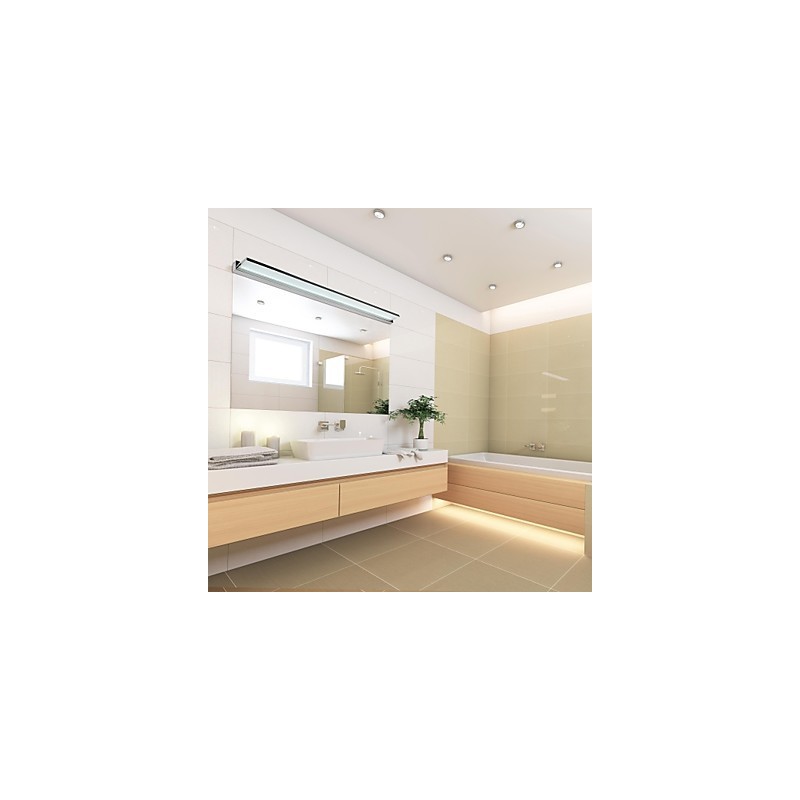 Lampe miroir en acier inoxydable et acrylique