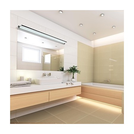 Lampe miroir en acier inoxydable et acrylique Lampe miroir en acier inoxydable et acrylique