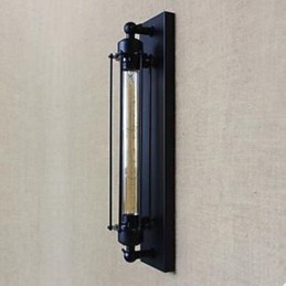 Lampe murale décorative en forme de flûte avec ampoules Edison