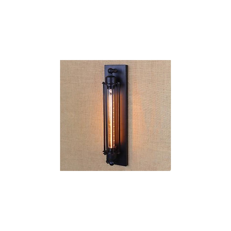 Lampe murale décorative en forme de flûte avec ampoules Edison