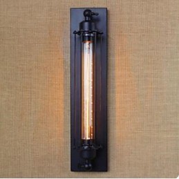 Lampe murale décorative en forme de flûte avec ampoules Edison