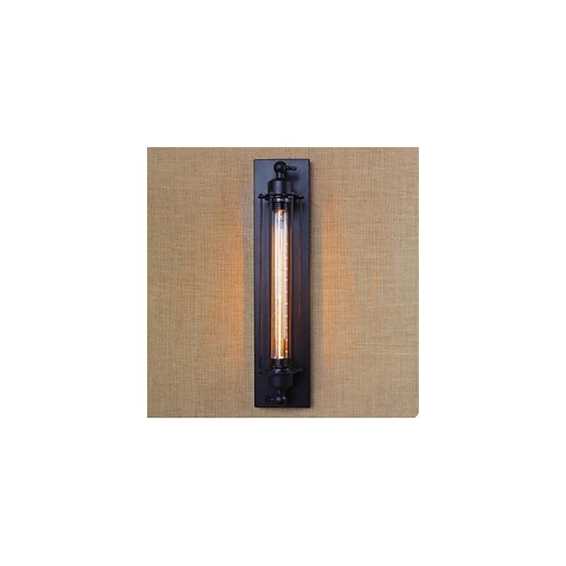 Lampe murale décorative en forme de flûte avec ampoules Edison