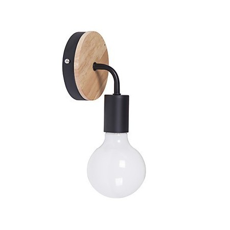 Applique murale d'intérieur Edison en fer 110 V 220 V pour couloir, escaliers, applique, ampoule, luminaire noir et blanc Applique murale d'intérieur Edison en fer 110 V 220 V pour couloir, escaliers, applique, ampoule, luminaire noir et blanc