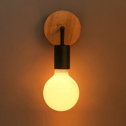 Applique murale d'intérieur Edison en fer 110 V 220 V pour couloir, escaliers, applique, ampoule, luminaire noir et blanc