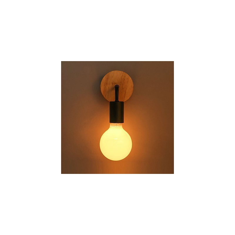 Applique murale d'intérieur Edison en fer 110 V 220 V pour couloir, escaliers, applique, ampoule, luminaire noir et blanc