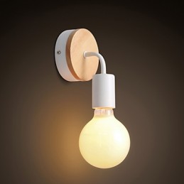 Applique murale d'intérieur Edison en fer 110 V 220 V pour couloir, escaliers, applique, ampoule, luminaire noir et blanc