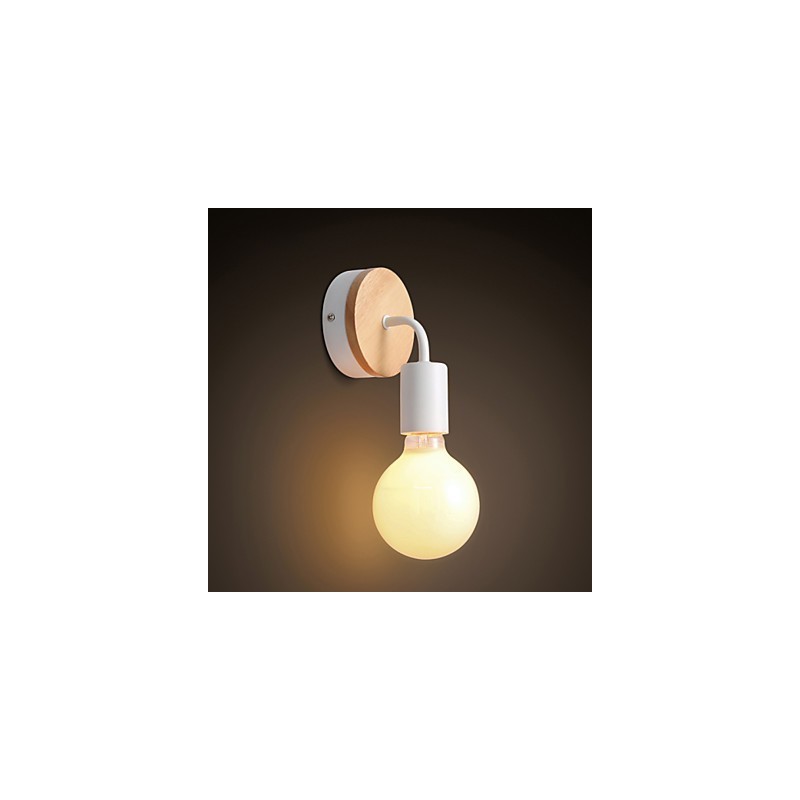 Applique murale d'intérieur Edison en fer 110 V 220 V pour couloir, escaliers, applique, ampoule, luminaire noir et blanc