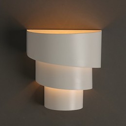 Petite lampe murale en forme de conque, torche en fer forgé, en forme de tête de lit