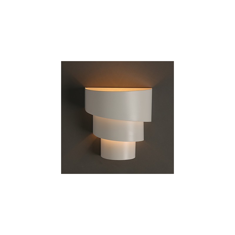 Petite lampe murale en forme de conque, torche en fer forgé, en forme de tête de lit