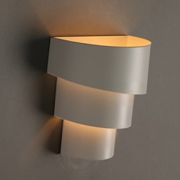 Petite lampe murale en forme de conque, torche en fer forgé, en forme de tête de lit