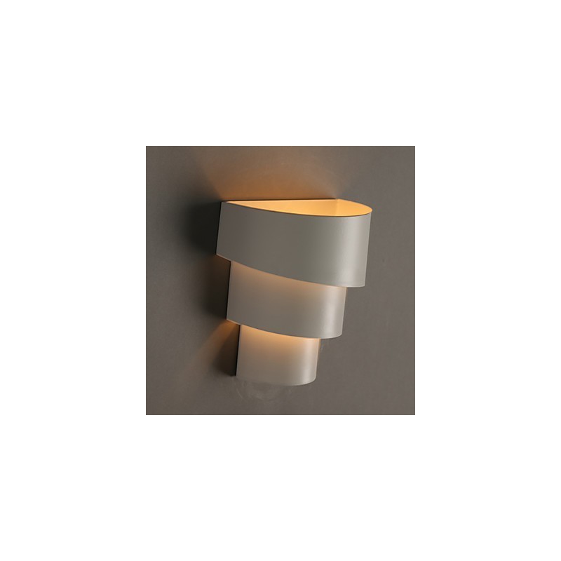 Petite lampe murale en forme de conque, torche en fer forgé, en forme de tête de lit