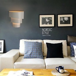 Petite lampe murale en forme de conque, torche en fer forgé, en forme de tête de lit