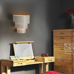 Petite lampe murale en forme de conque, torche en fer forgé, en forme de tête de lit