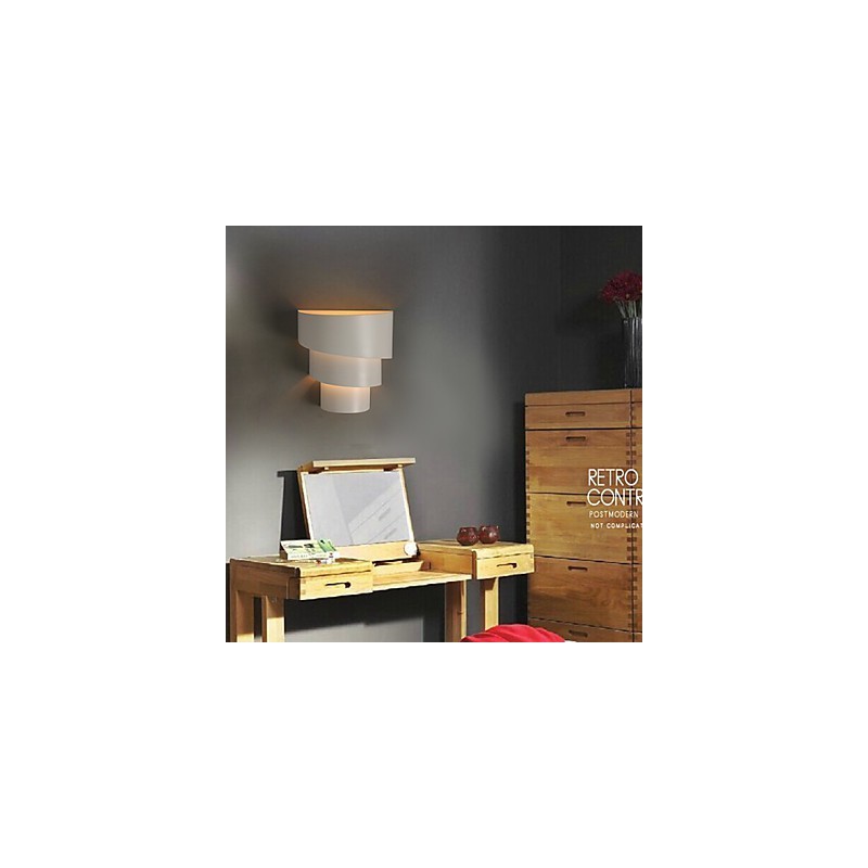 Petite lampe murale en forme de conque, torche en fer forgé, en forme de tête de lit