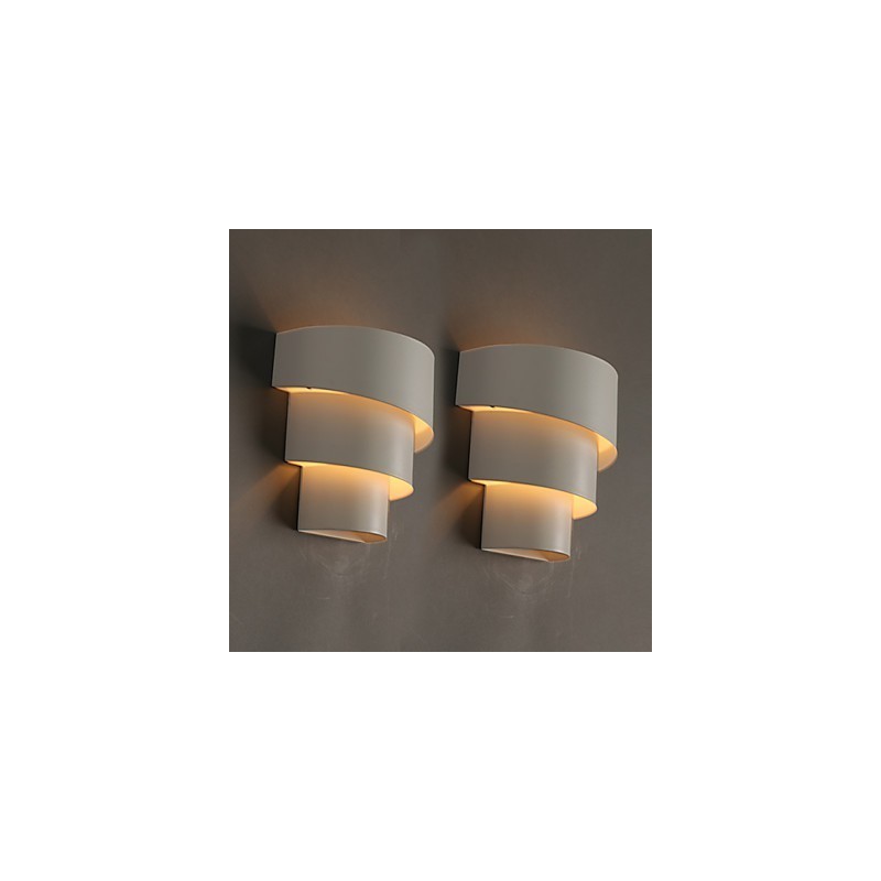 Petite lampe murale en forme de conque, torche en fer forgé, en forme de tête de lit