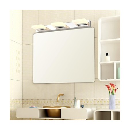 Lampe miroir en acier inoxydable et acrylique Lampe miroir en acier inoxydable et acrylique
