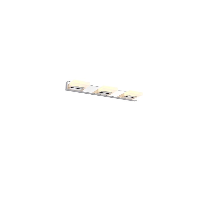 Lampe miroir en acier inoxydable et acrylique