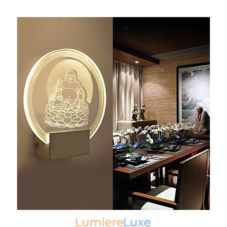 Applique murale en acrylique, lampe en PVC, puce lumineuse, moderne, contemporaine, en métal Applique murale en acrylique, lampe en PVC, puce lumineuse, moderne, contemporaine, en métal