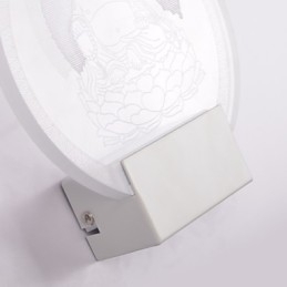 Applique murale en acrylique, lampe en PVC, puce lumineuse, moderne, contemporaine, en métal