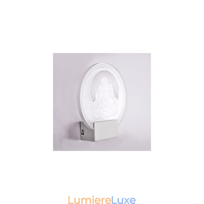 Applique murale en acrylique, lampe en PVC, puce lumineuse, moderne, contemporaine, en métal
