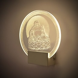 Applique murale en acrylique, lampe en PVC, puce lumineuse, moderne, contemporaine, en métal
