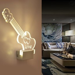 Applique murale en acrylique, lampe en PVC, lumière moderne contemporaine en métal