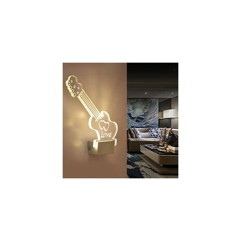 Applique murale en acrylique, lampe en PVC, lumière moderne contemporaine en métal