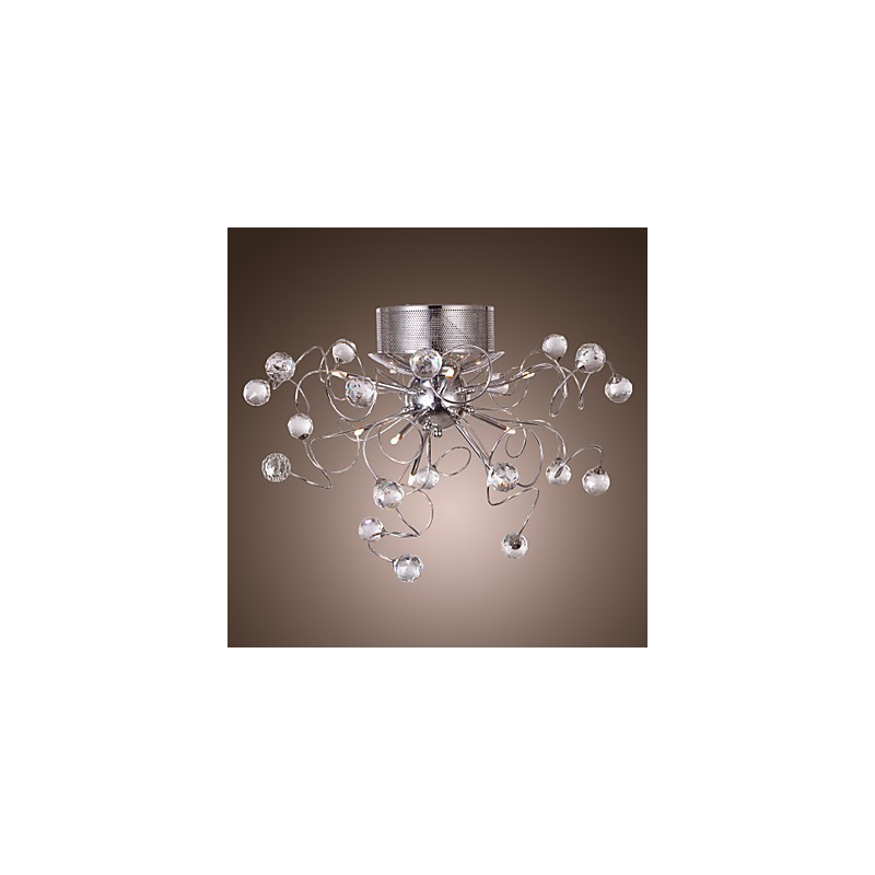 Lustre en cristal design moderne Living 9 lumières