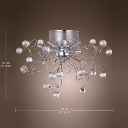 Lustre en cristal design moderne Living 9 lumières